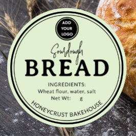 Pistachio Green Bakery Sourdough Bread Sticker Runt Klistermärke