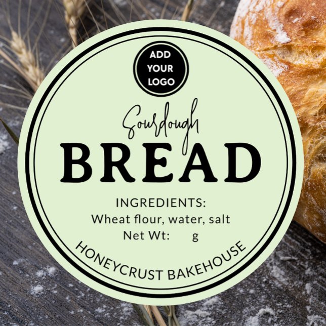 Pistachio Green Bakery Sourdough Bröd Etikett (Skapare uppladdad)