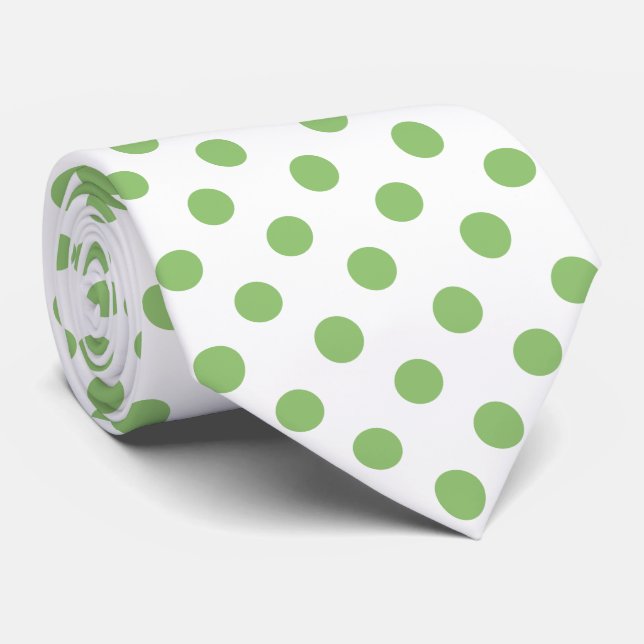 Pistachio Grönt Polka dots Circles Slips (Rullad)