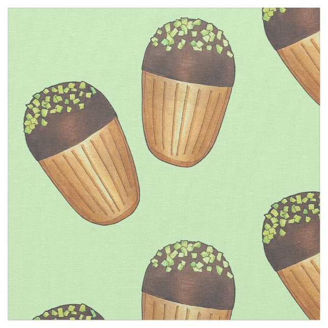 Pistachio Madeleines Fransk Pastries Baking Tyg (Närbild)