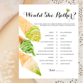 Pistachio Möhippa, skulle hon hellre spela