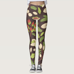 Pistachio Nöt: Svart, handdragen, sömlös. Leggings