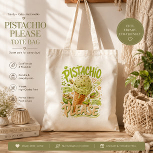 "Pistachio Please" Trendig sommar-glass Tygkasse