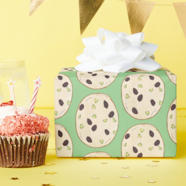 Pistachio Shortbröd Biscuit Cookie Baking Pastry Presentpapper (Födelsedagsfest)
