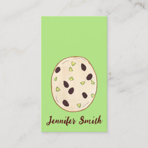 Pistachio Shortbröd Biscuit Cookie Baking Pastry Visitkort