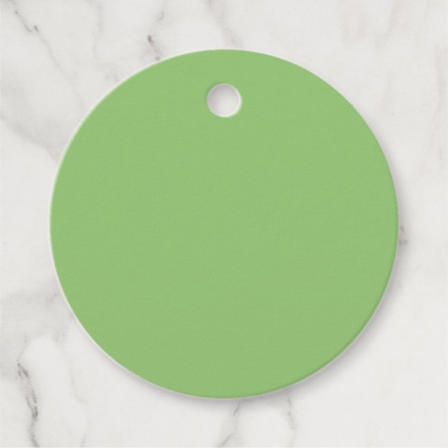Pistachio Solid Färg Gåvor Etiketter (Framsida)