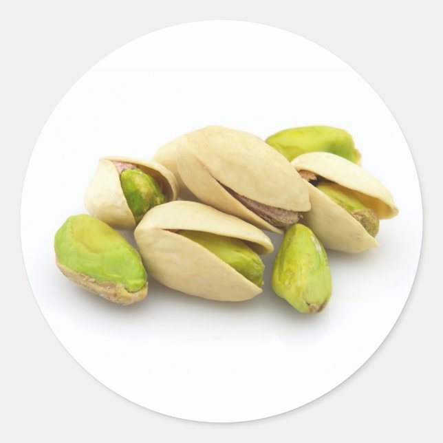 Pistachios Runt Klistermärke (Framsida)