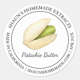 Pistachiosmör Modern etikett