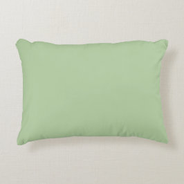 Pistagegrön Färg Enkel Ljus Pastell Design Prydnadskudde