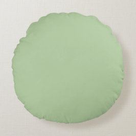 Pistagegrön Färg Enkel Ljus Pastell Design Rund Kudde