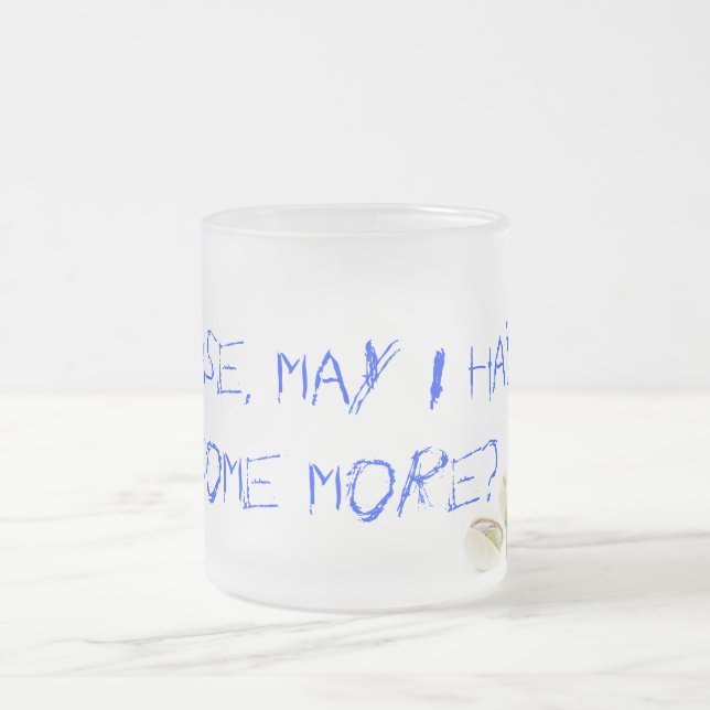 Pistasch som går! frostad glasmugg (Center)