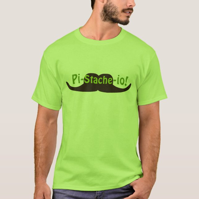 PistaschPi-stache-io mustasch T-shirt (Framsida)