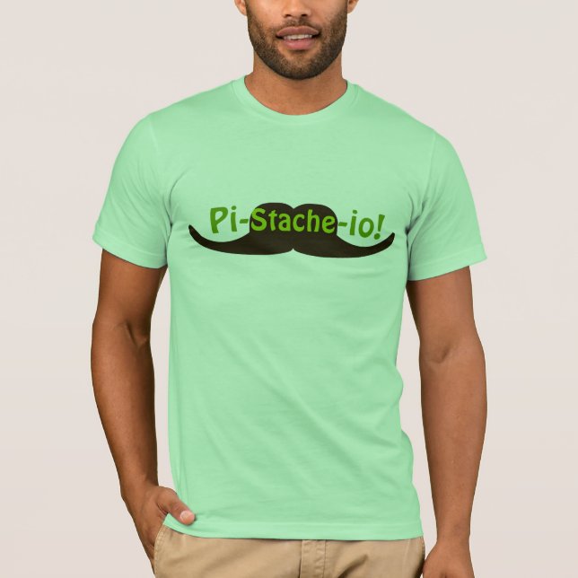 PistaschPi-stache-io mustasch Tee (Framsida)