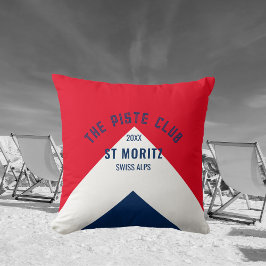 Piste Klubb Red Navy Anpassningsbar Winter Ski Kudde