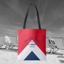 Piste Klubb Red White Navy Peak Anpassningsbar Ski