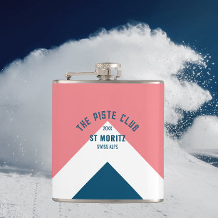 Piste Klubb Rosa Blue Peak Anpassningsbar Winter S Fickplunta