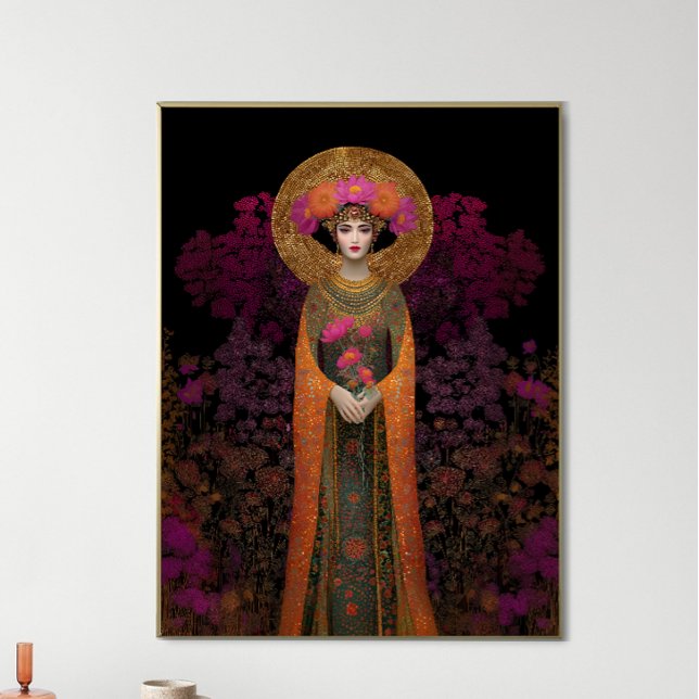 Pistis Sophia Art nouveau Print: Guld Lila Poster (Skapare uppladdad)