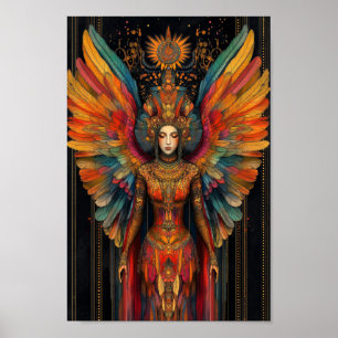 Pistis Sophia Gnostic Goddes Abstrakt Painting Poster