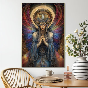 Pistis Sophia Gnostic Goddess Art nouveau Painting Poster