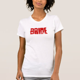 PISTOL Bride Tank (Red on White) Tee Shirt