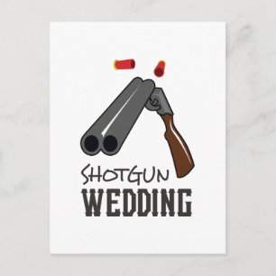PISTOL BRÖLLOP VYKORT