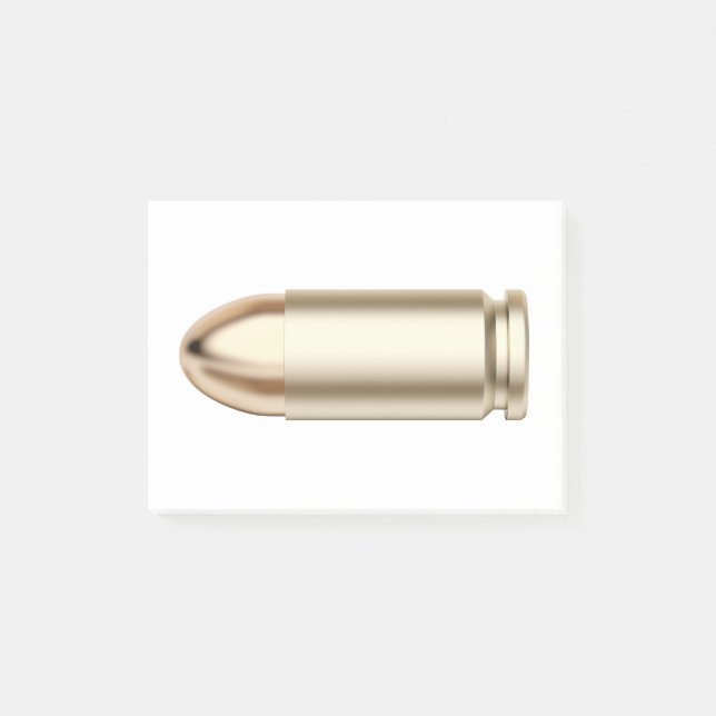 Pistol-kulan Post-it Block (Framsida)