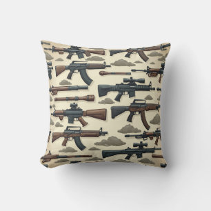 pistol mönster kudde