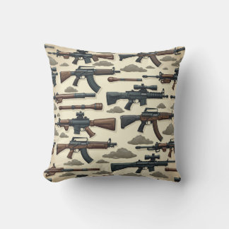 pistol mönster kudde