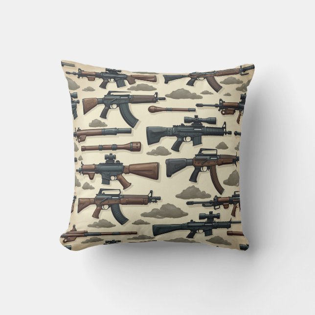 pistol mönster kudde (Framsida)
