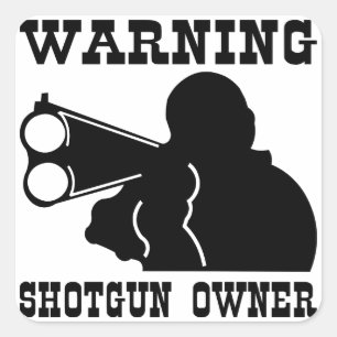 Pistol Owner Fyrkantigt Klistermärke