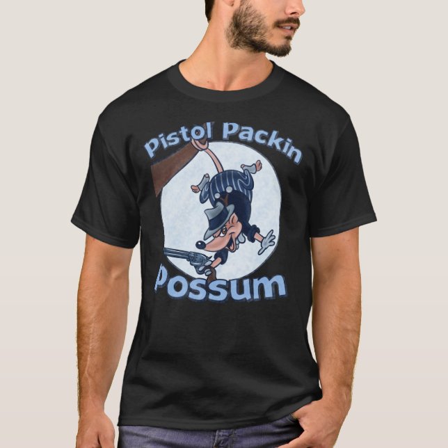 Pistol Packin Possum Classic T-Shirt (Framsida)