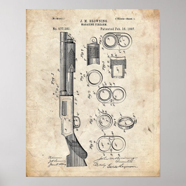 Pistol Patent Poster (Framsidan)