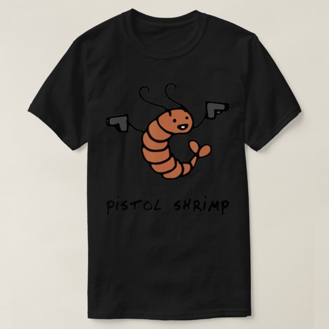 Pistol Shrimp Funny Sea Mask Sea Animals T Shirt (Design framsida)