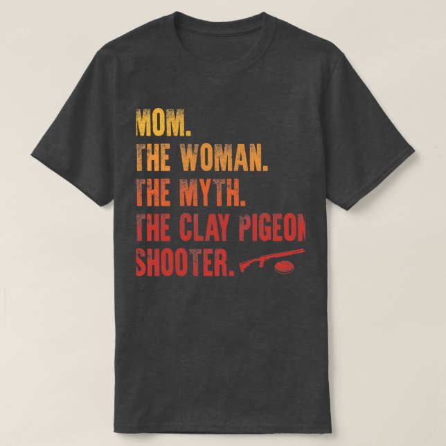 Pistol Trap Clay Pigeon 31 T Shirt (Design framsida)