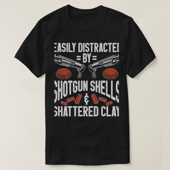 Pistol Trap Clay Pigeon 8 T Shirt (Design framsida)