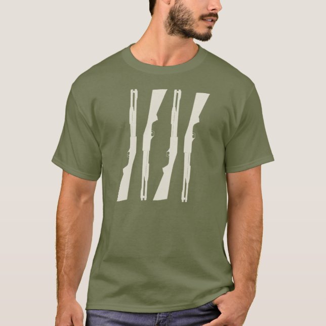 pistolen 12GA = Splattered melonen T Shirt (Framsida)