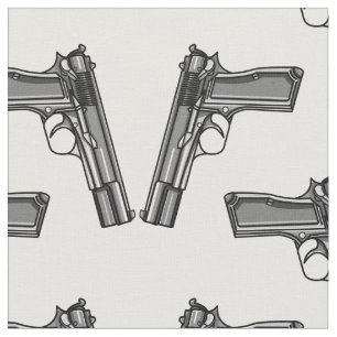 Pistoler, Handgun Illustration Tyg