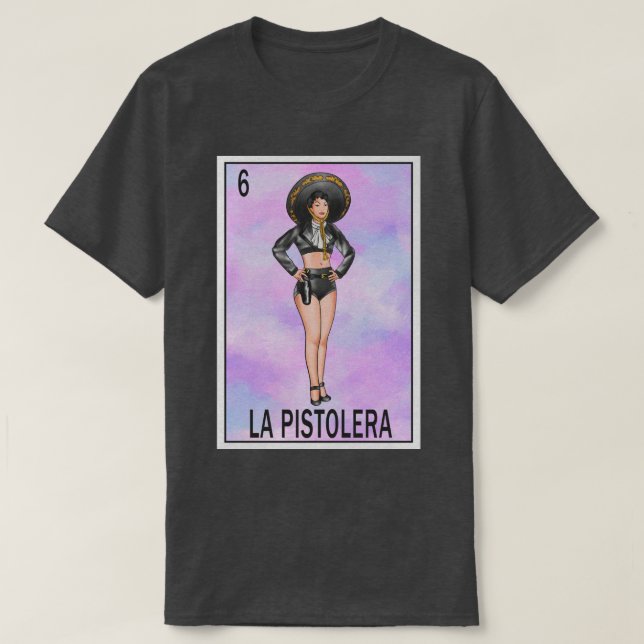 Pistolera Loteria T Shirt (Design framsida)