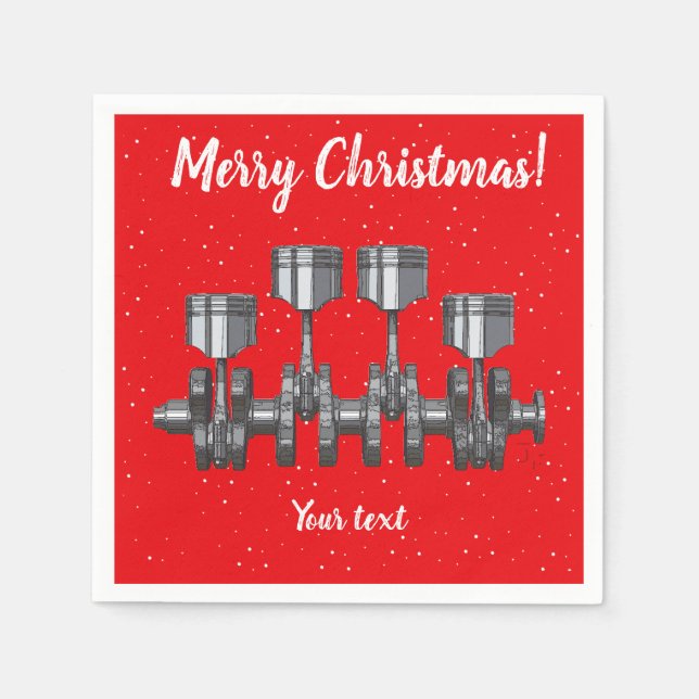 Piston Crankshaft Pappersservett (Framsidan)