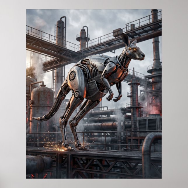 Piston Kangaroo Leap Poster (Framsidan)