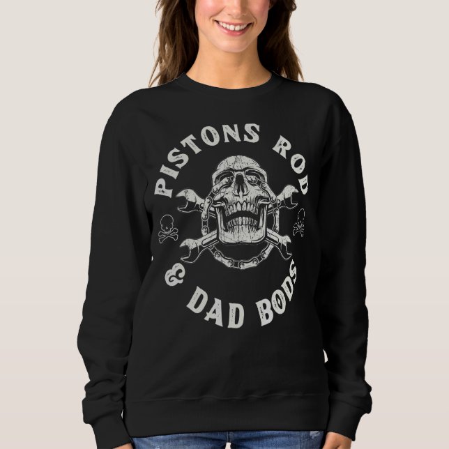 Pistons Rod och Pappa Bods Skull T Shirt (Framsida)