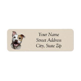 Pit Bull Address Label Returadress Etikett