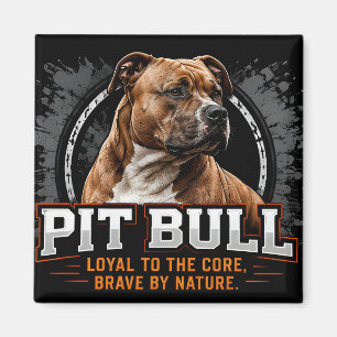 🐾 Pit Bull Älskar Familjestolthet 🐾 Magnet