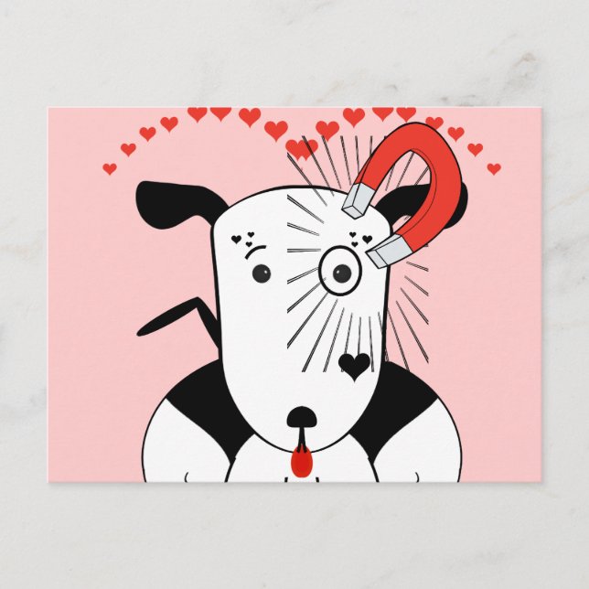 Pit Bull Älskare Petey Älskare Bull Terrier Kärlek Vykort (Framsida)