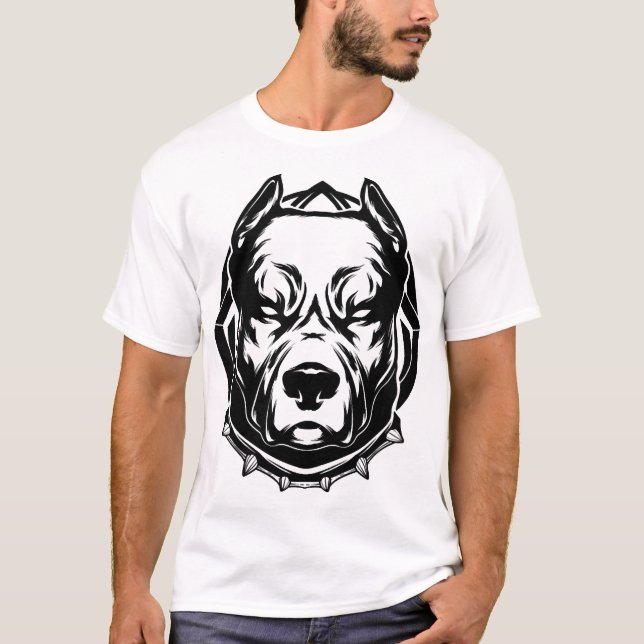 Pit Bull-älskare T Shirt (Framsida)