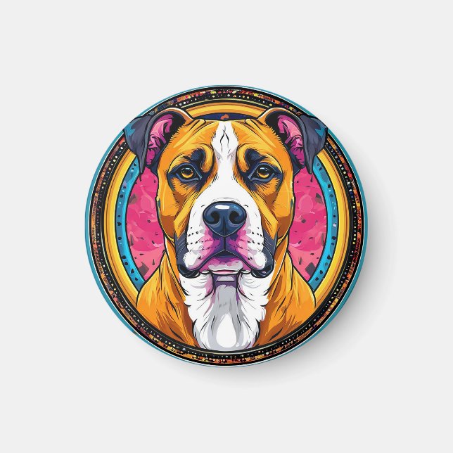 Pit Bull-älskarepresent Magnet (Framsidan)