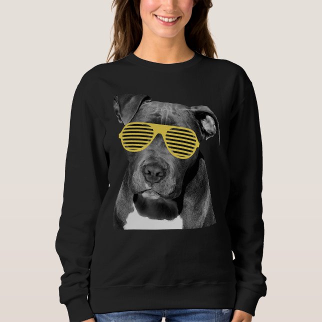 Pit Bull&amp Glass T Shirt (Framsida)