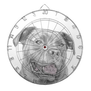 Pit Bull Art Teckning Piltavla