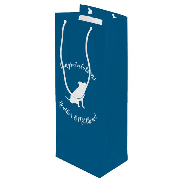 Pit Bull Baby Shower Hund Pitbull Blue Boy (Baksidan Vinklad)