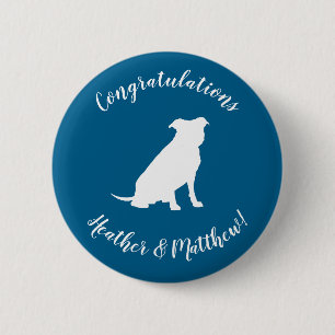 Pit Bull Baby Shower Hund Pitbull Blue Boy Knapp